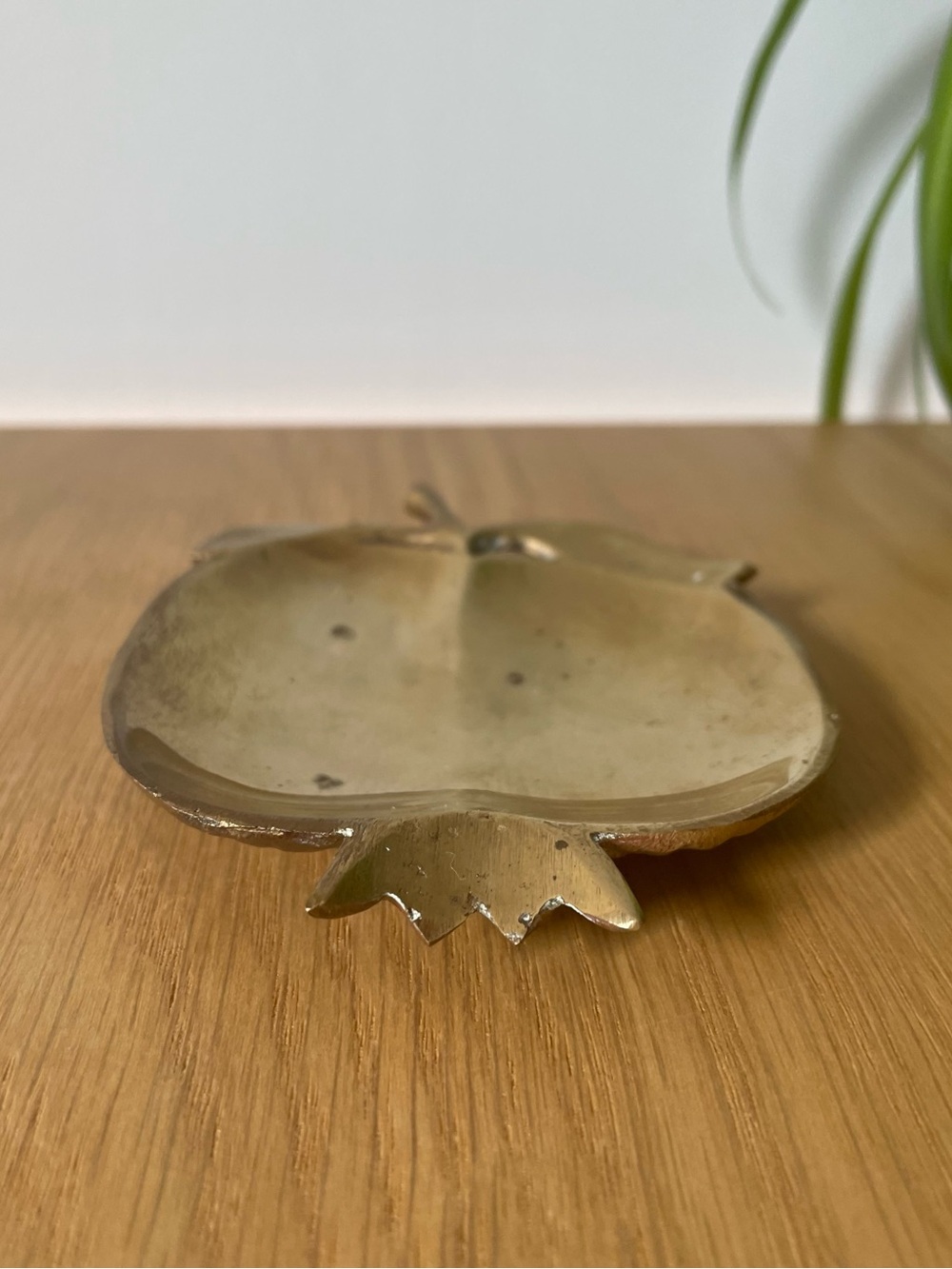 Vintage Brass Pomegranate Apple Trinket Dish
